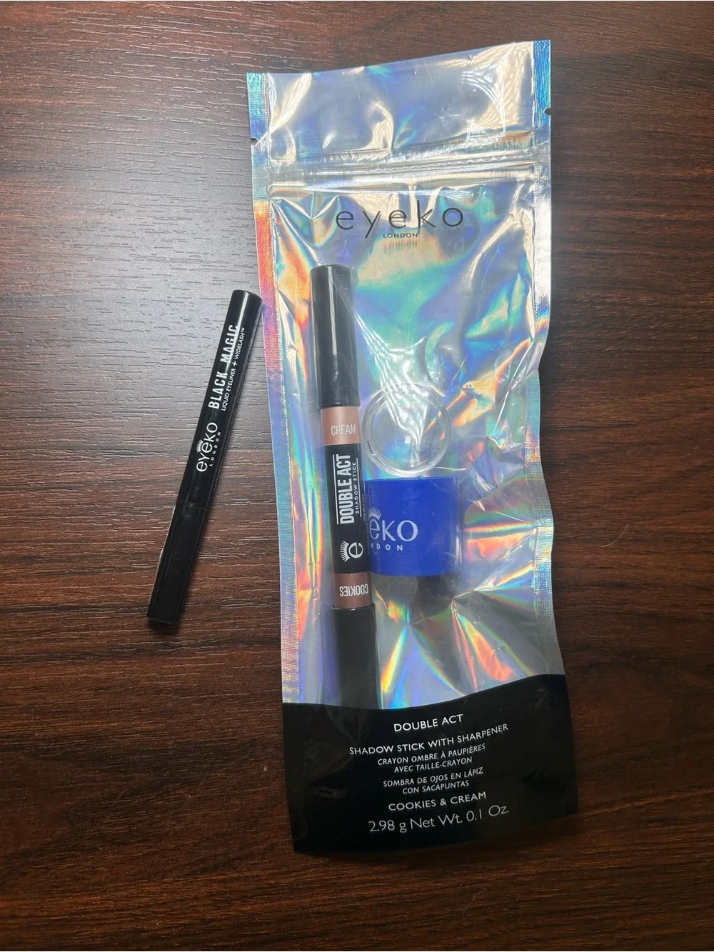 Eyeko Makeup Set - Holographic, Blue, Purple & Black Packaging